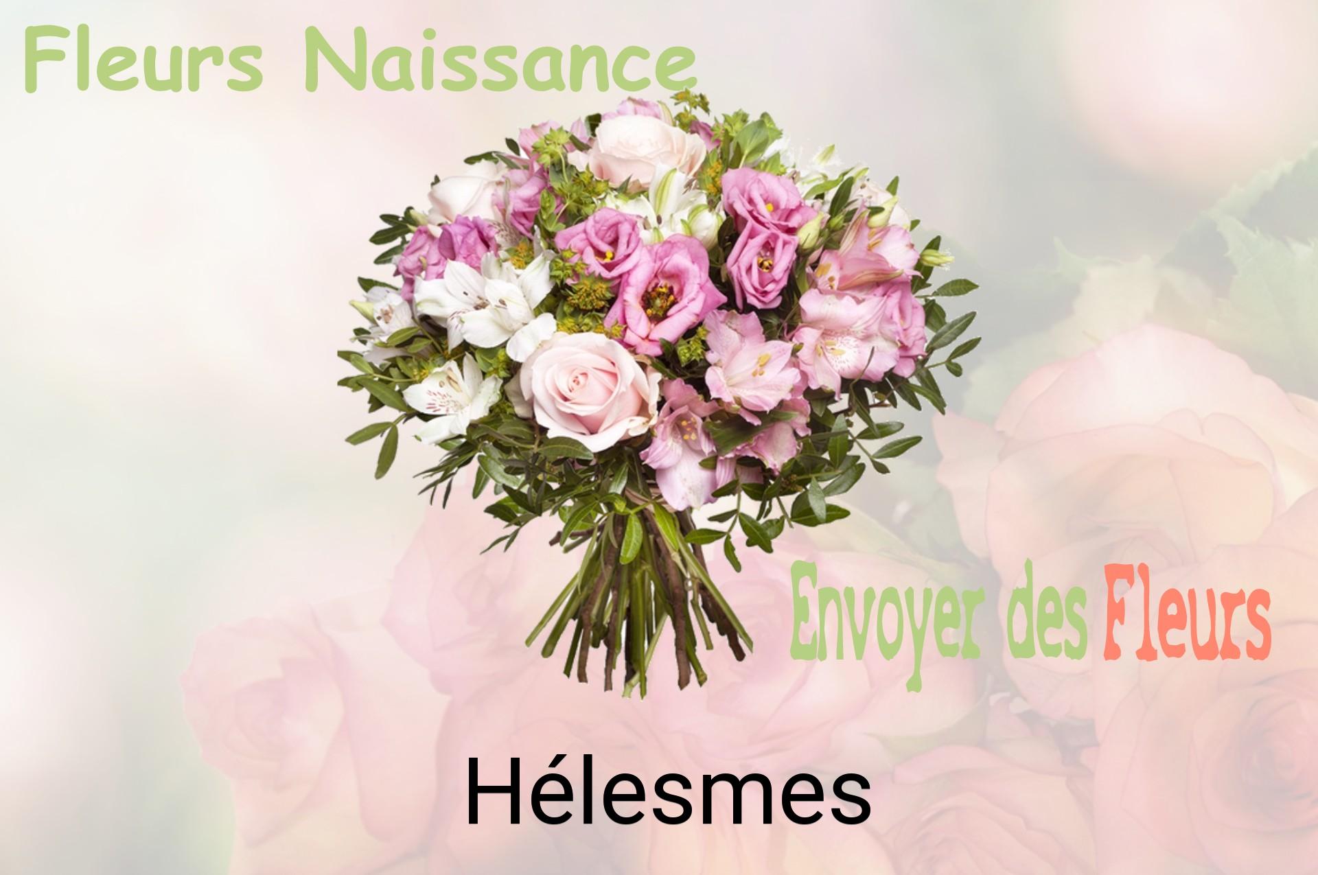 Bouquet de fleurs de naissance livré à Hélesmes